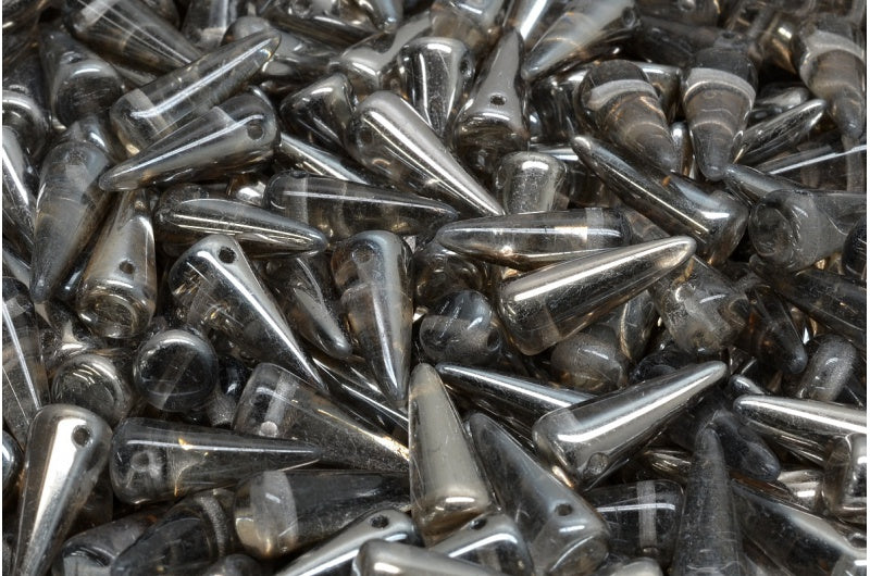 スパイクビーズ、クリスタルクロム(00030-27401)、ガラス、チェコ共和国