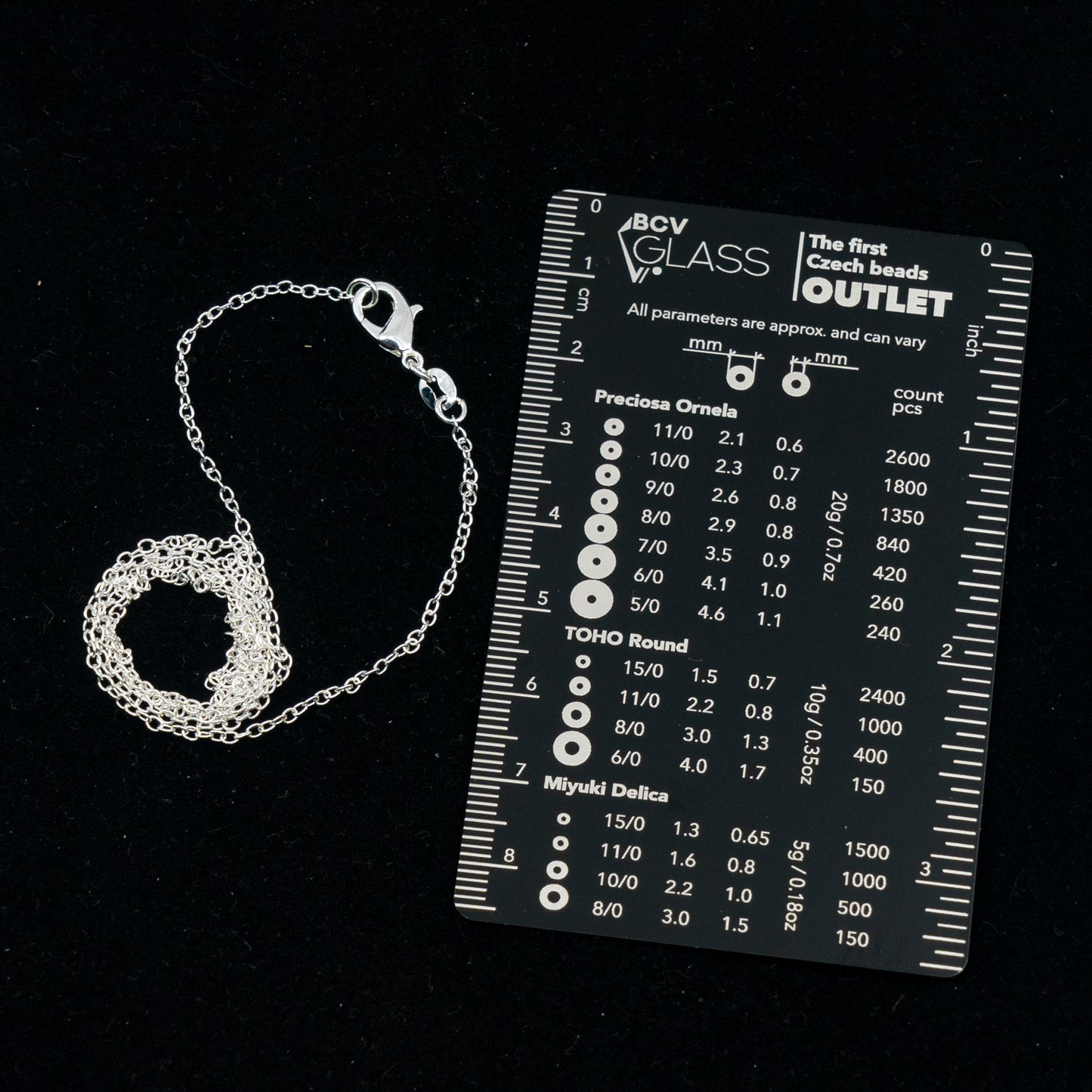 Chain with Lobster Clasp (50 cm), Sterling Silver 925