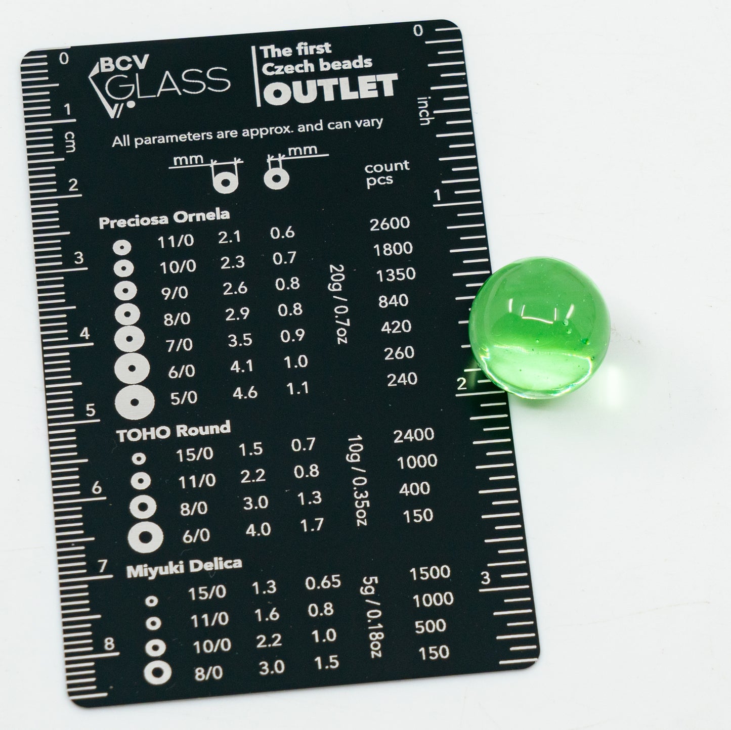 ウラン丸ガラス球状大理石(穴なし、16mm / 20mm / 25mm)1個、ガラス、チェコ共和国