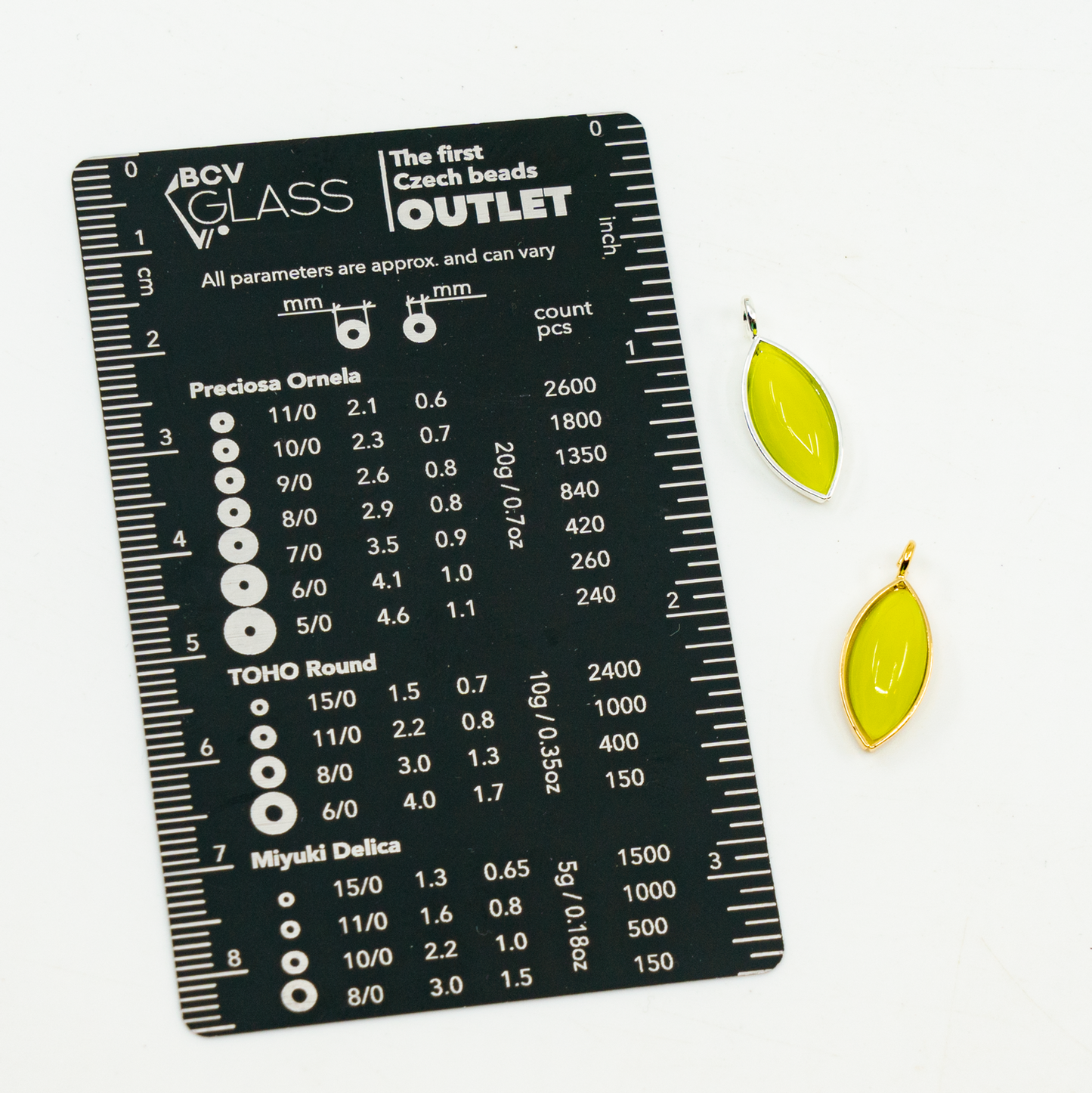 Navette Metal Settings Flat for Stone Glass Crystals with Pendant Loop - Different colors and Sizes