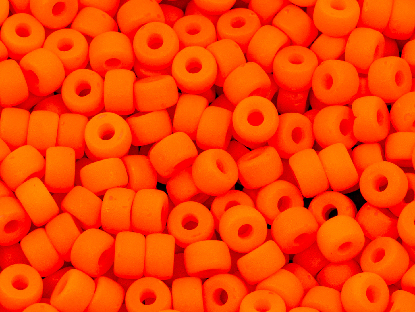 Big Pony Bagel 捷克玻璃珠混合,6 毫米(大孔 2 毫米)半哑光霓虹灯混合