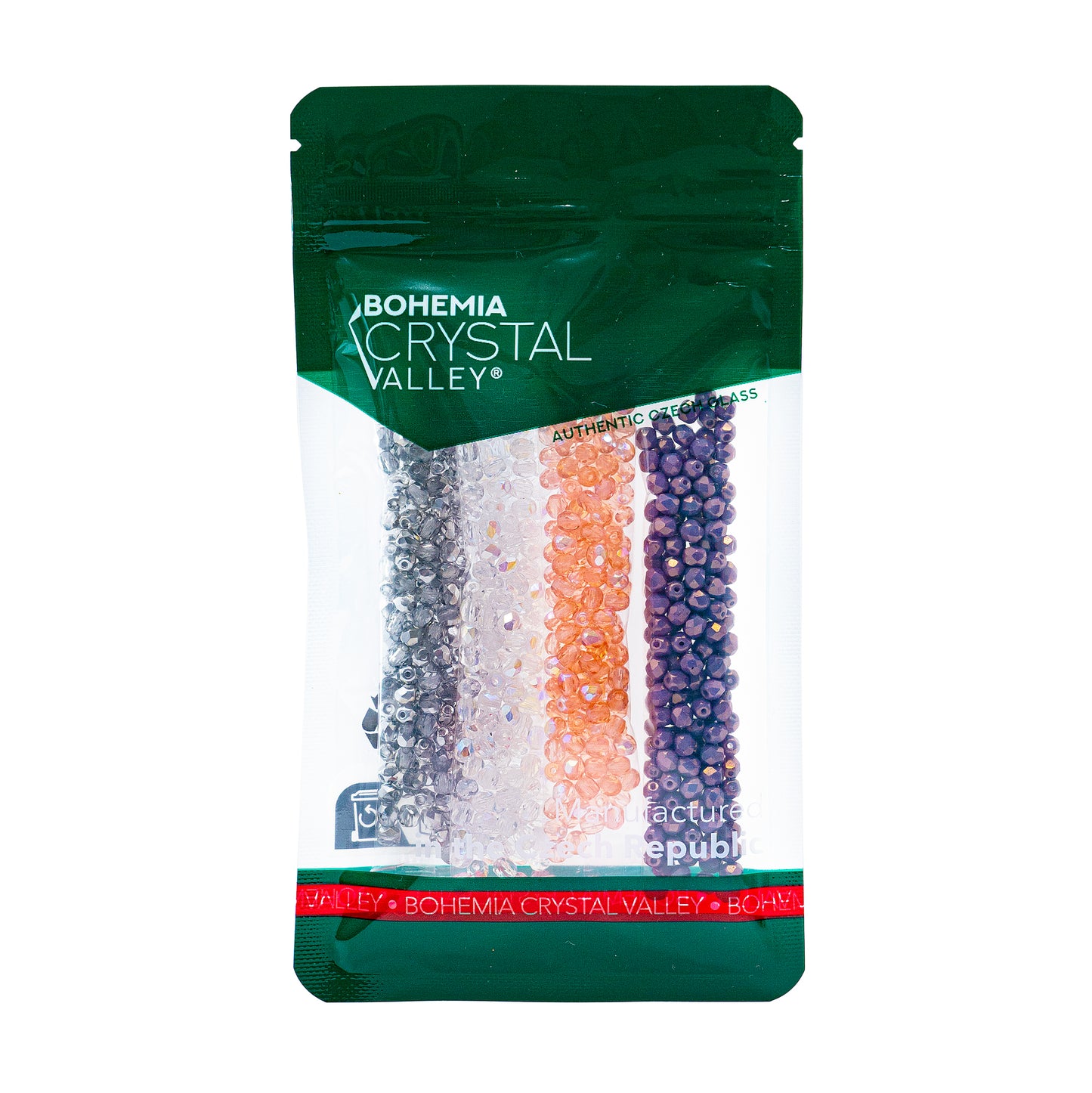 460+ 4 毫米手链珠套件 - 用于珠宝制作套装的多面火抛光玻璃珠,4 种颜色:粉色 AB、紫色光泽、水晶 AB、半银