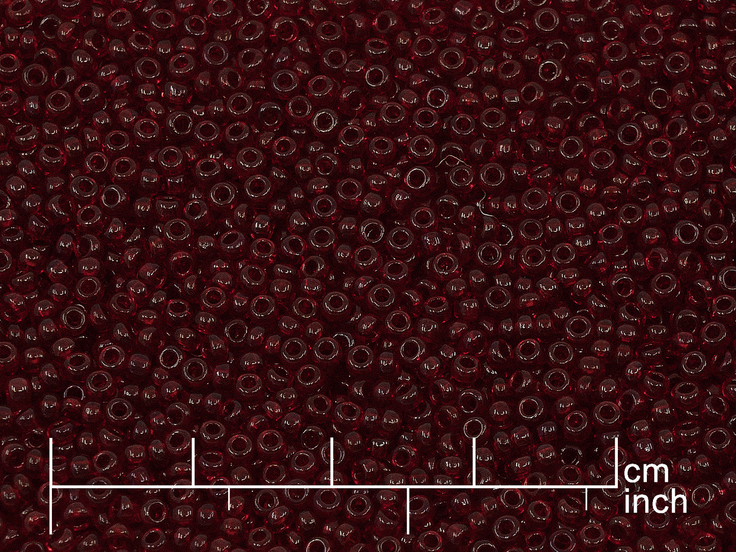 アウトレット ロカイユ シードビーズ プレシオサ オルネラ サイズ 10/0 透明レッド (90090) ガラス チェコ共和国