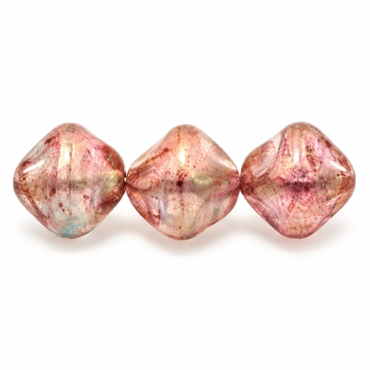 Twised Beads, X2323 Terracotta Red (x2323-15495), Glass, Czech Republic