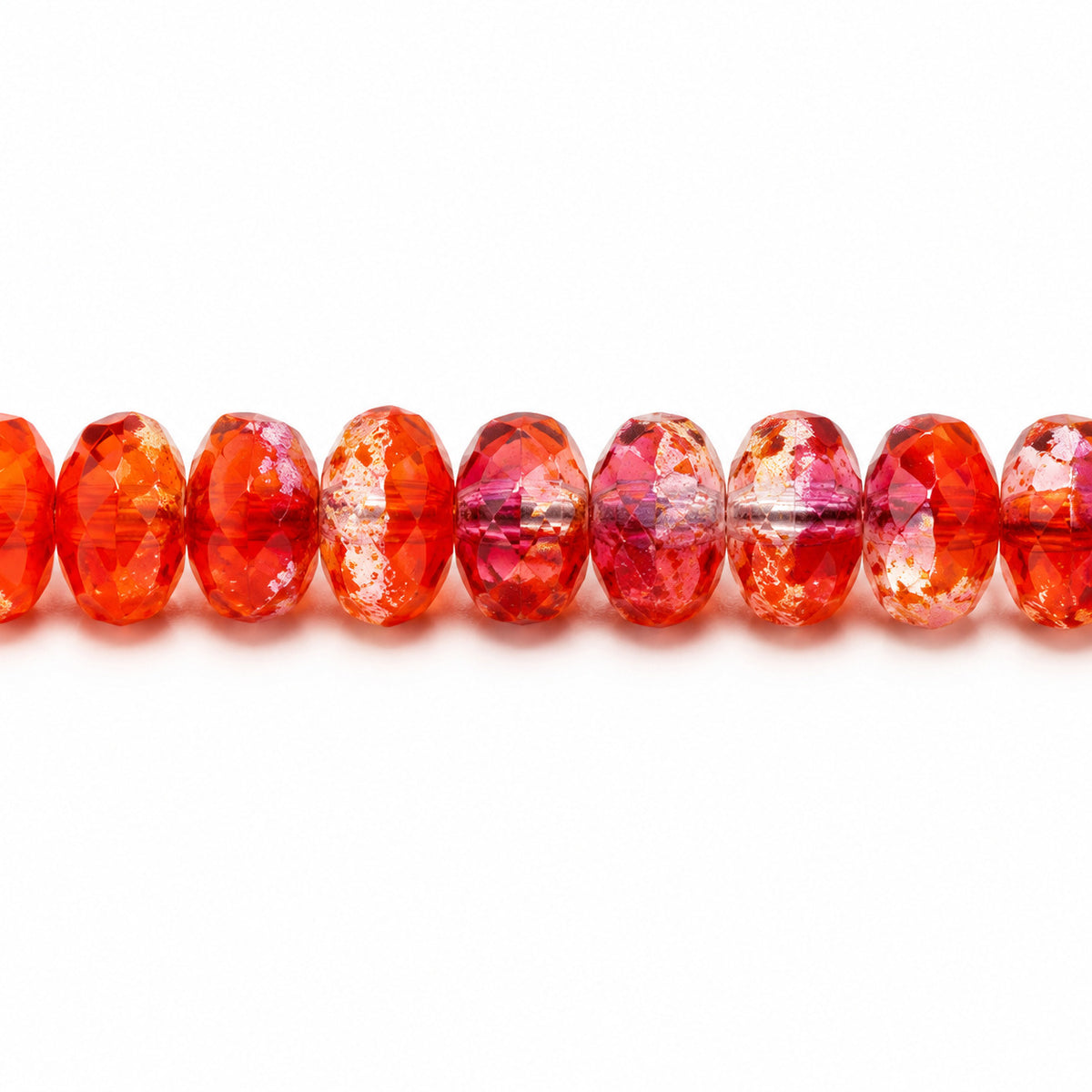 Special Cut Faceted Fire Polished Beads, X2925 (x2925), Glass, Czech Republic