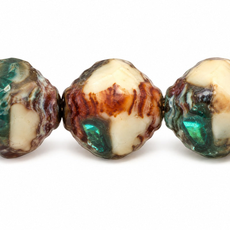 Wasp Special Cut Faceted Fire Polished Beads, X1754 Stain Strong (x1754-86805), Glass, Czech Republic