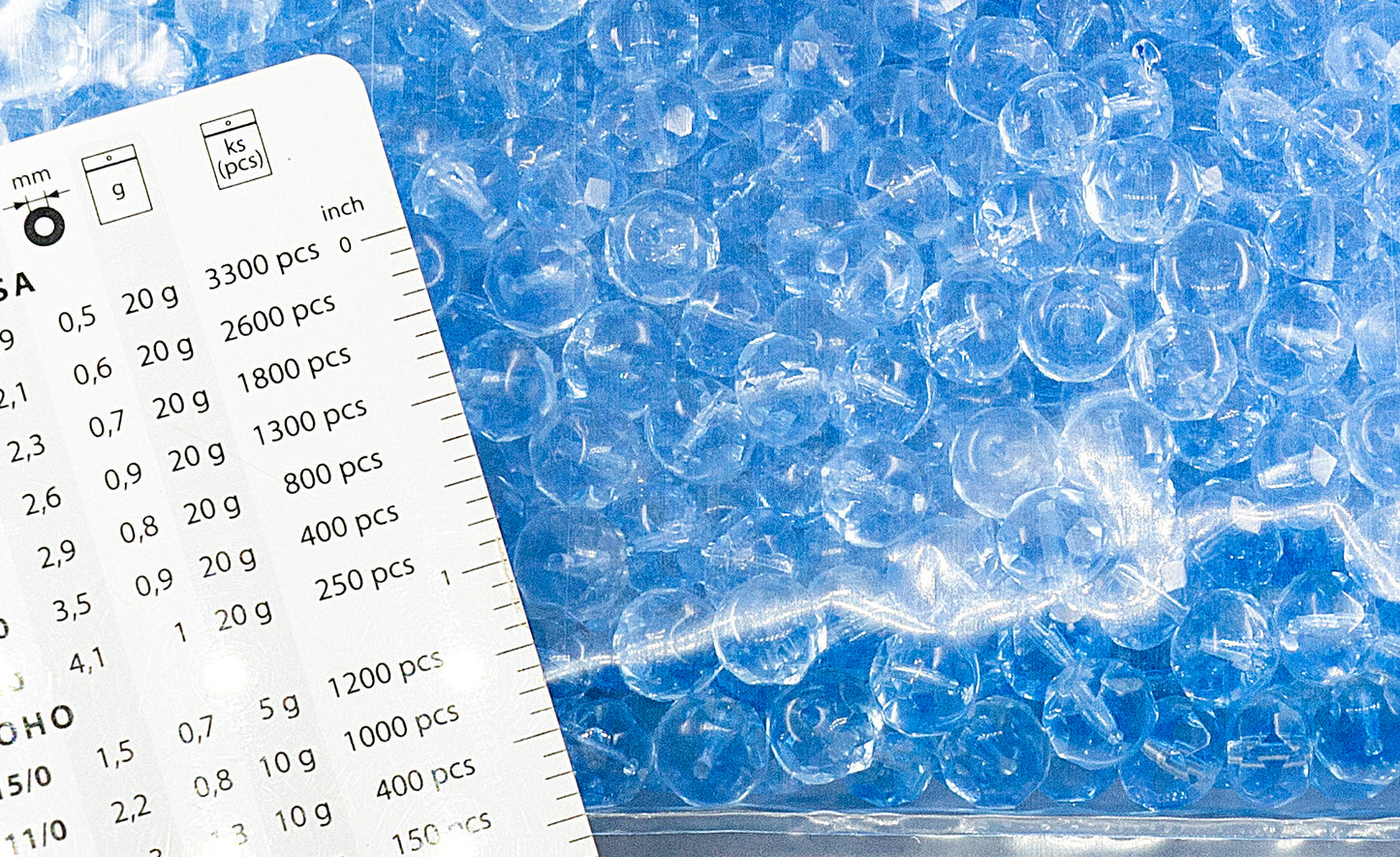 アウトレット 250g ファセット加工 ファイアポリッシュ ロンデルビーズ ロンデル、9 x 6 mm、透明ブルー (30010)、ガラス、チェコ共和国