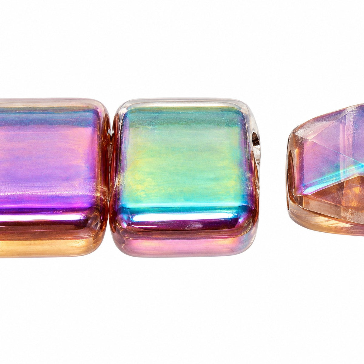 Carrier Beads, Transparent Light Amethyst 28300 (20010-28300), Glass, Czech Republic