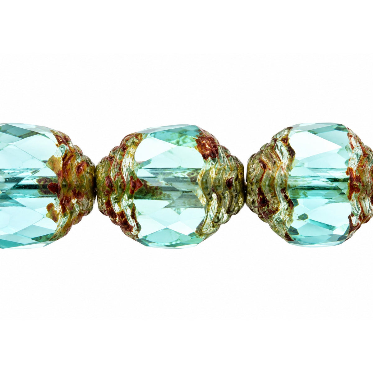 Special Cut Faceted Fire Polished Beads, 57601 Stain Strong (57601-86805), Glass, Czech Republic