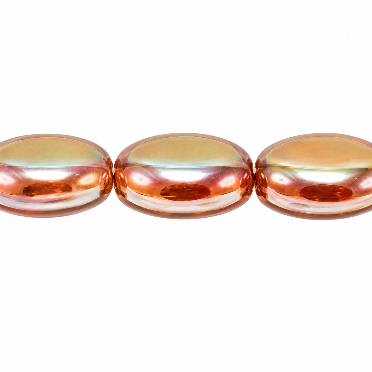 Oval Beads, X1925 22500 (x1925-22500), Glass, Czech Republic