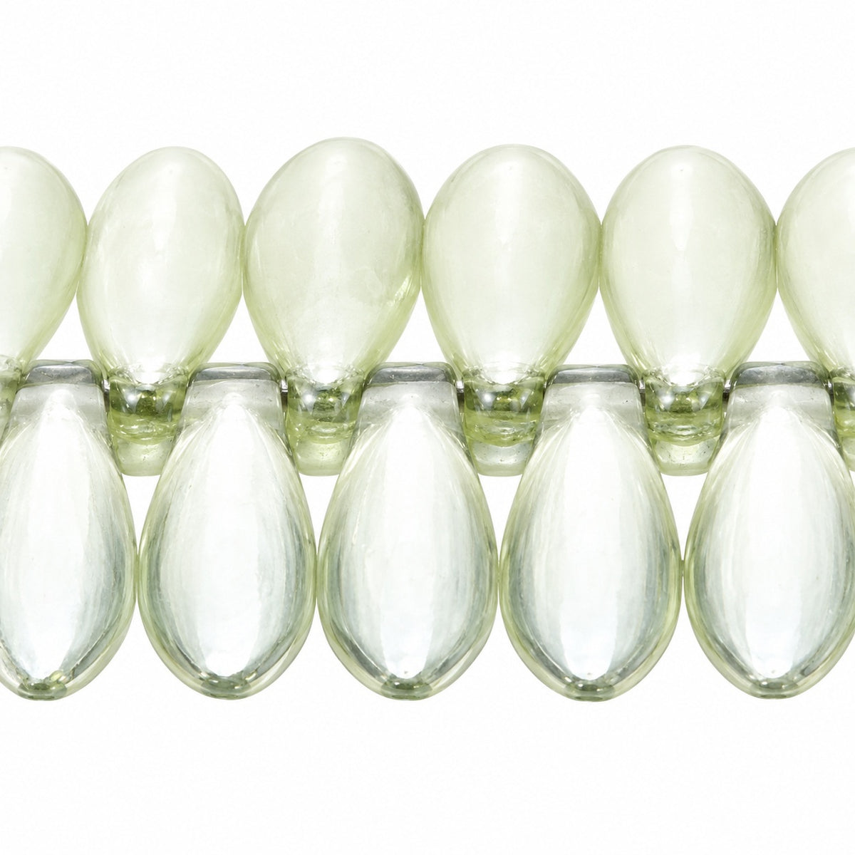 Dagger Beads, Crystal Luster Green Full Coated (00030-14457), Glass, Czech Republic