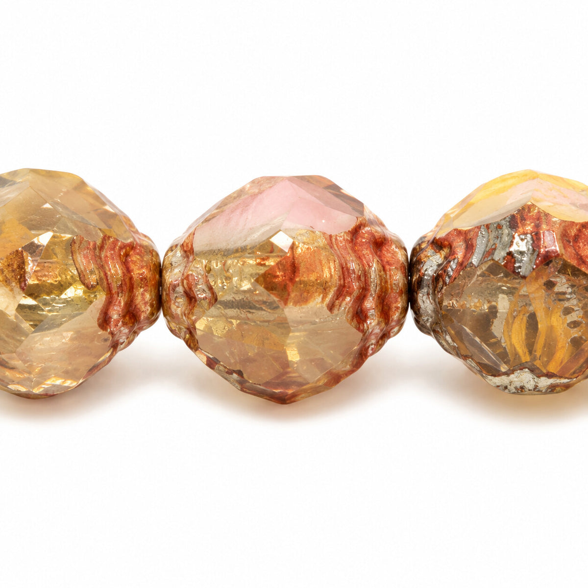 Wasp Special Cut Faceted Fire Polished Beads, X1021 Stain Strong (x1021-86805), Glass, Czech Republic