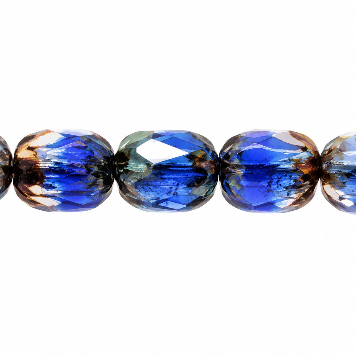 Faceted Fire Polished Beads Special Cut, X3124 Stain Strong (x3124-86805), Glass, Czech Republic