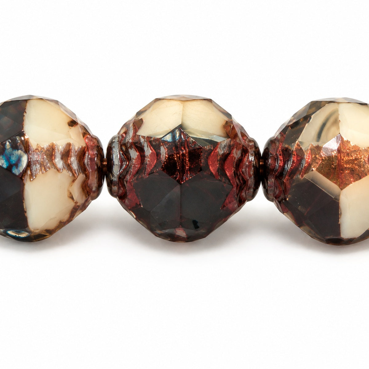 Wasp Special Cut Faceted Fire Polished Beads, X1344 Stain Strong (x1344-86805), Glass, Czech Republic