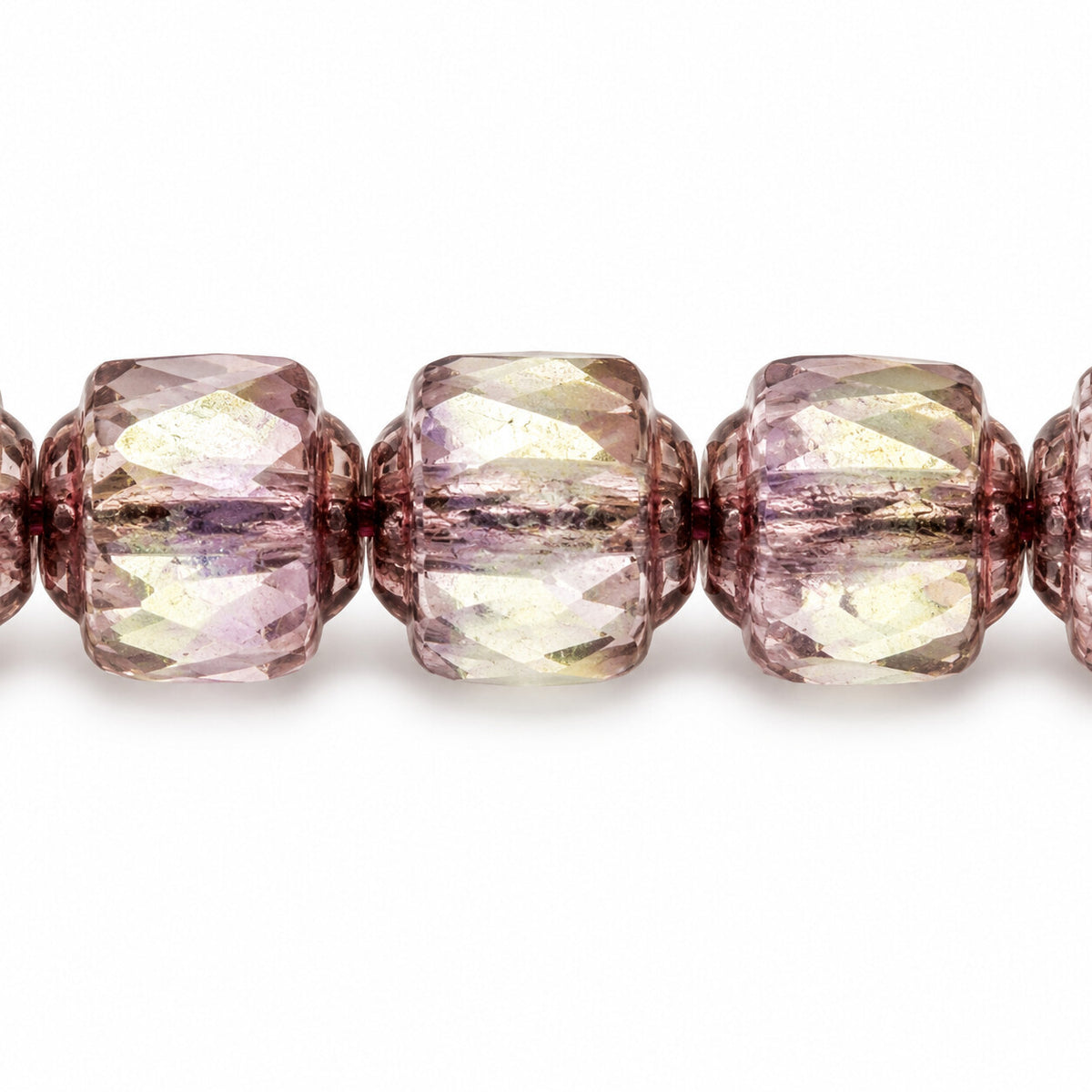 Cathedral Faceted Fire Polished Beads, X1008 Bronze (x1008-14415), Glass, Czech Republic