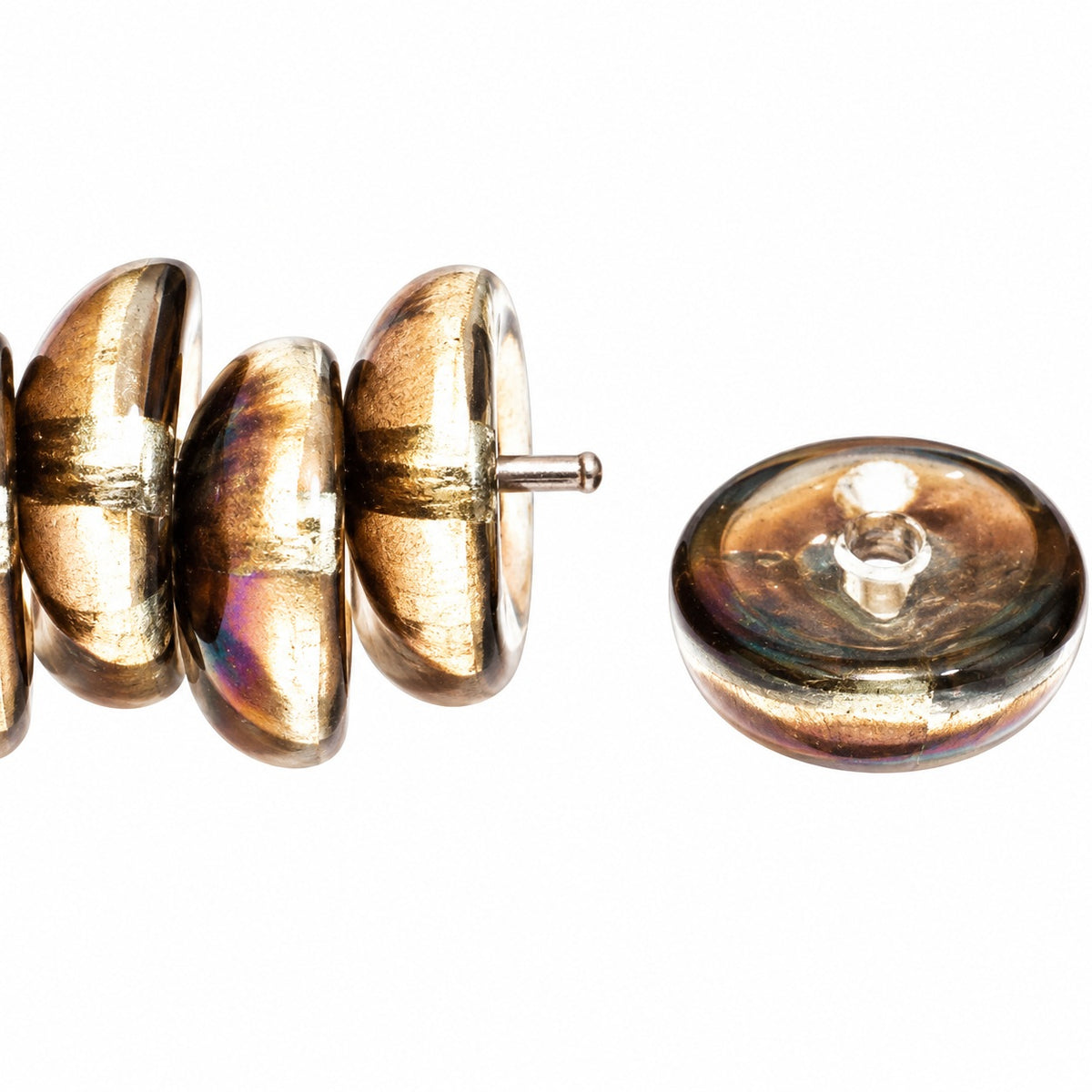 Piggy Beads, Crystal 23101 (00030-23101), Glass, Czech Republic