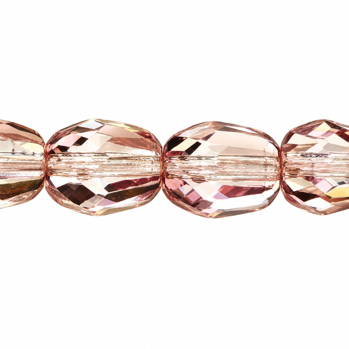 Faceted Fire Polished Beads Special Cut, Transparent Light Amethyst (20010), Glass, Czech Republic