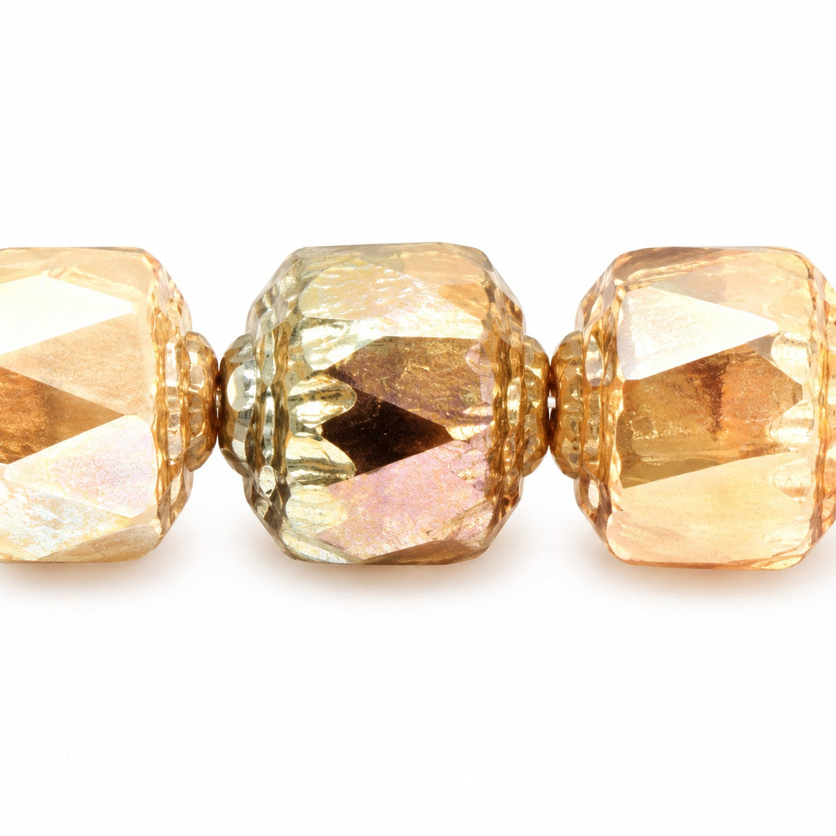 Cathedral Faceted Fire Polished Beads Special Cut, X3101 22500 (x3101-22500), Glass, Czech Republic