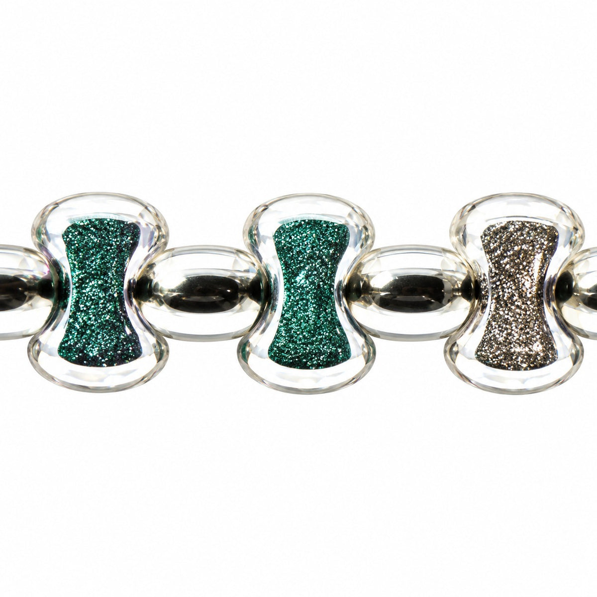 Shaped Pressed Beads, Chalk White 98554 (03000-98554), Glass, Czech Republic