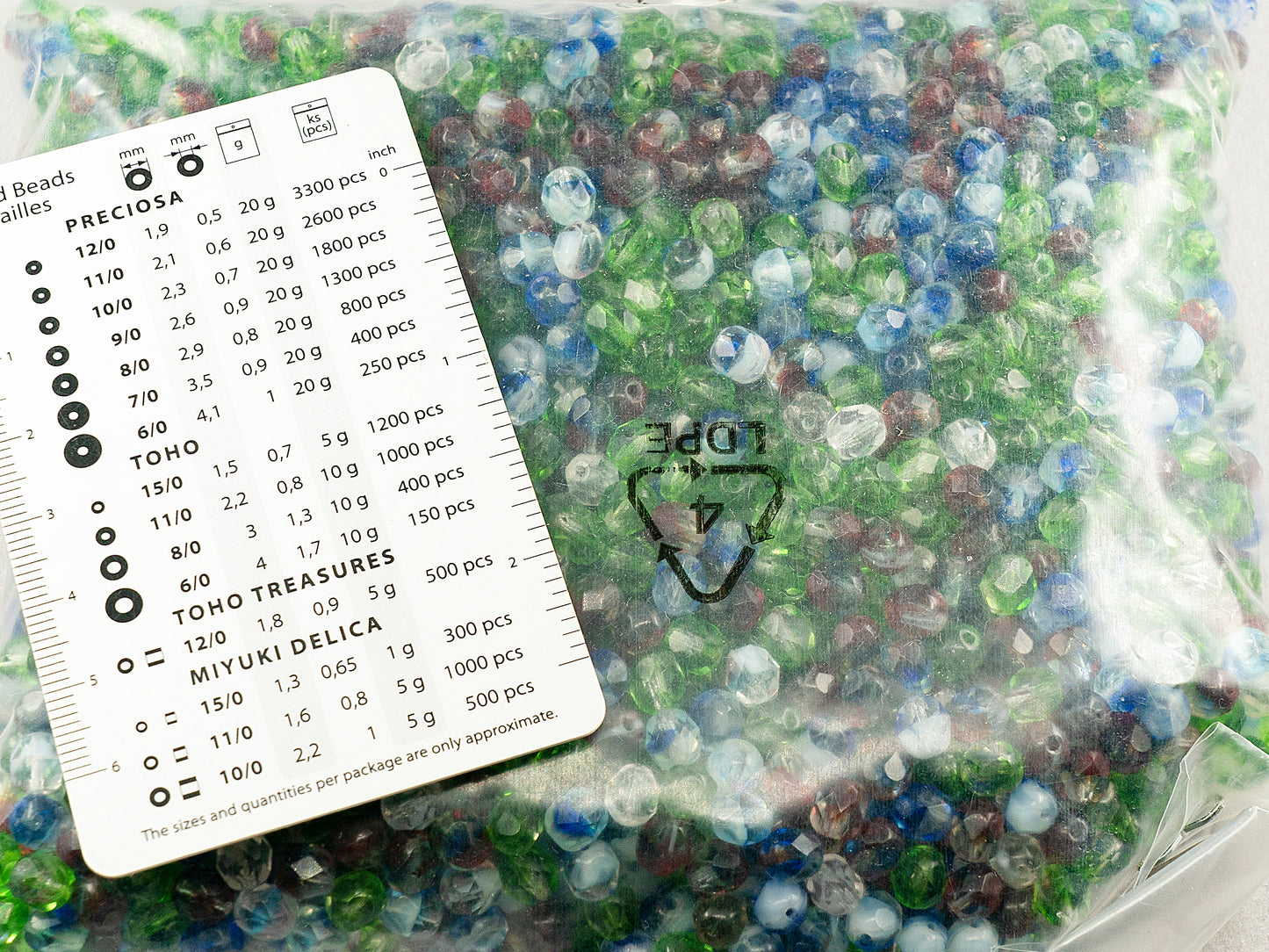 アウトレット 250g ファセット ファイアポリッシュ ラウンドビーズ、- x - mm、ミックスカラー グリーン(ミックスグリーン)、ガラス、チェコ共和国