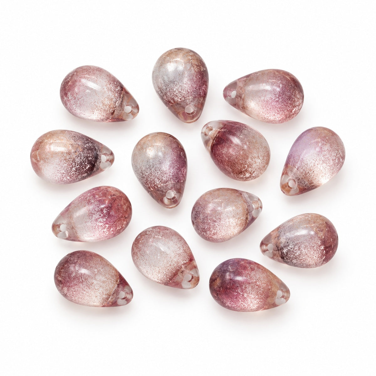 Drop Beads, Crystal 84510 Combined Luster Red Violet (00030-84510-91011), Glass, Czech Republic