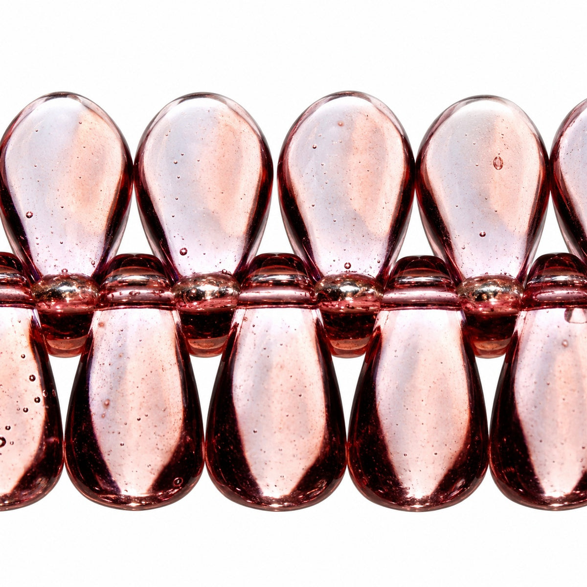 Dagger Beads, Transparent Light Amethyst (20000), Glass, Czech Republic