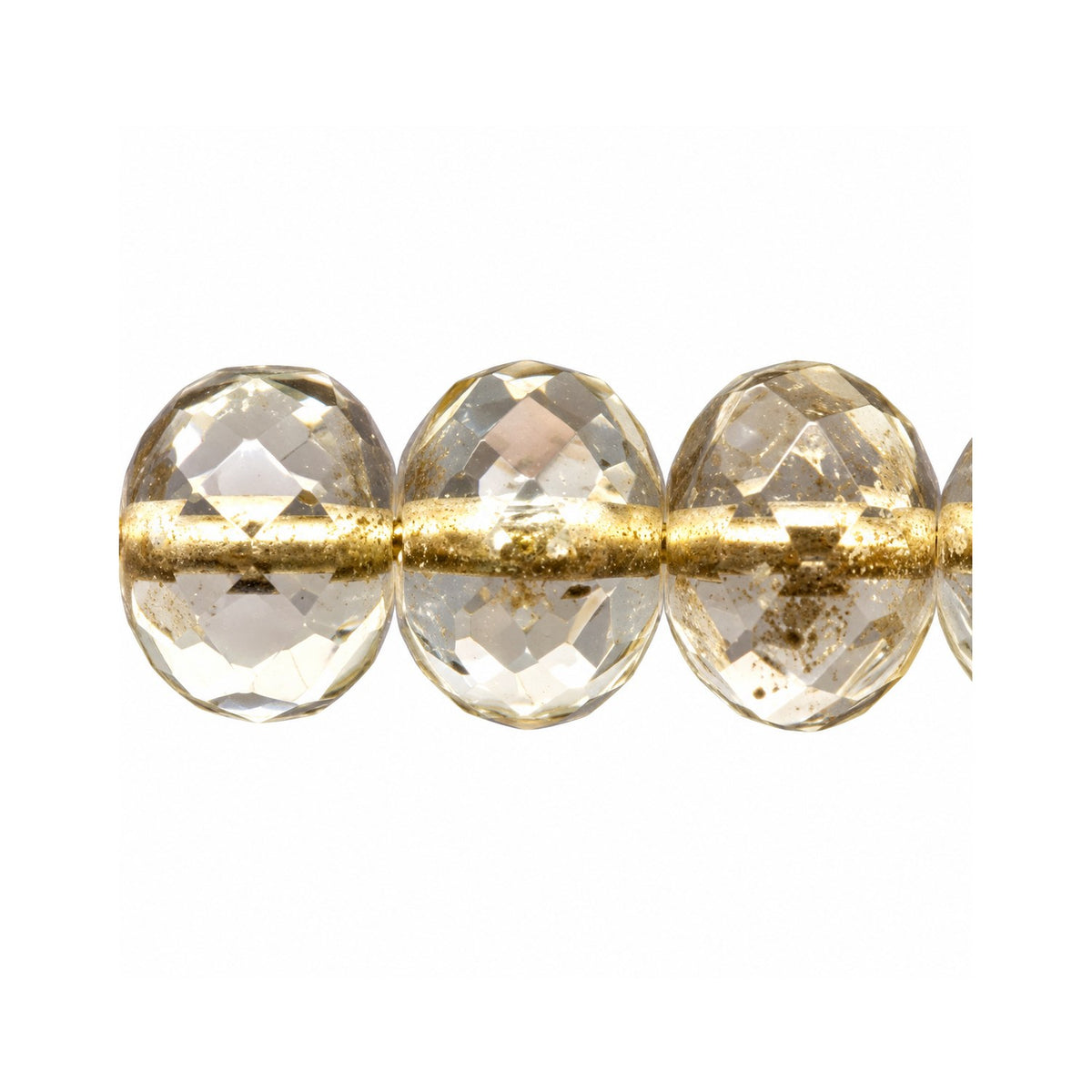 Special Cut Faceted Fire Polished Beads, Crystal 68106 (00030-68106), Glass, Czech Republic