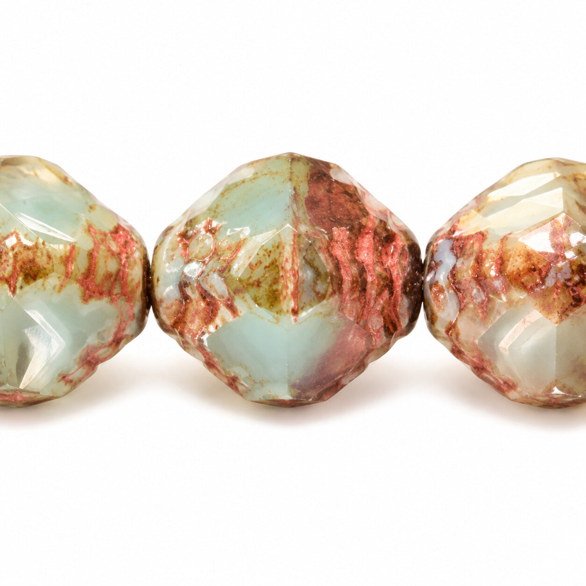 Wasp Special Cut Faceted Fire Polished Beads, X1022 Stain Strong (x1022-86805), Glass, Czech Republic
