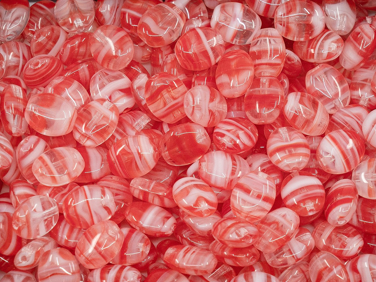 OUTLET Pressed Beads, mm, Glass, Czech Republic