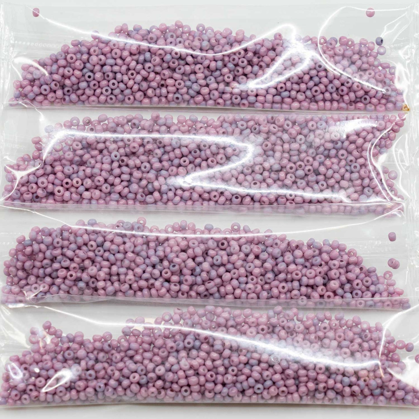 OUTLET 10 克 Preciosa Ornela 种子珠涂层,11/0,白色粉笔赤土紫罗兰 (-03050-15496),玻璃,捷克共和国