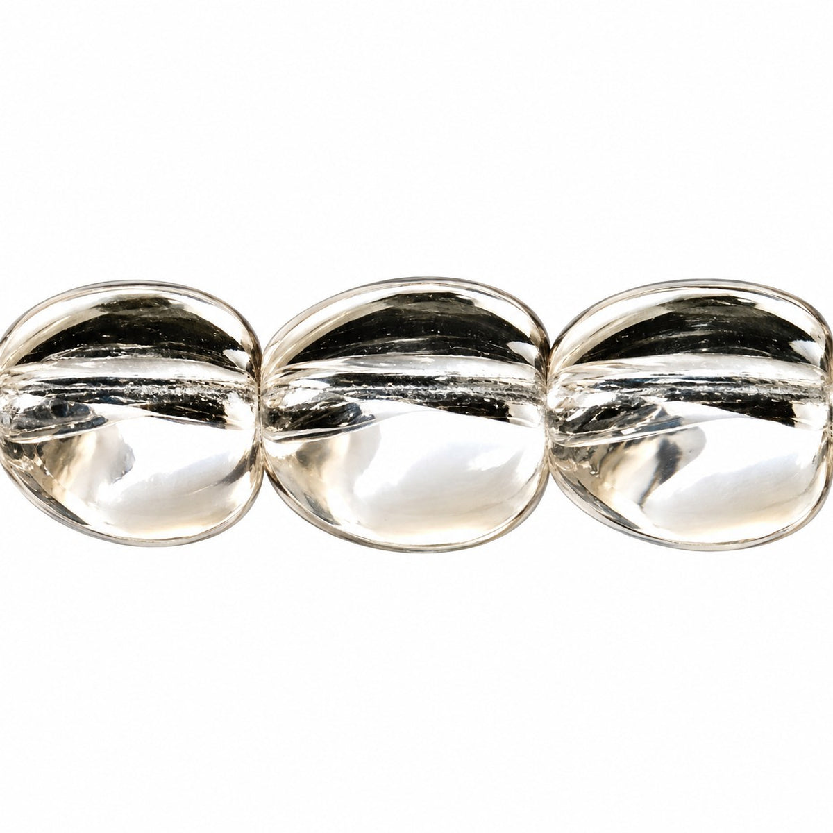 Fire Polished Faceted Round Beads Special Cut, Crystal (00030), Glass, Czech Republic