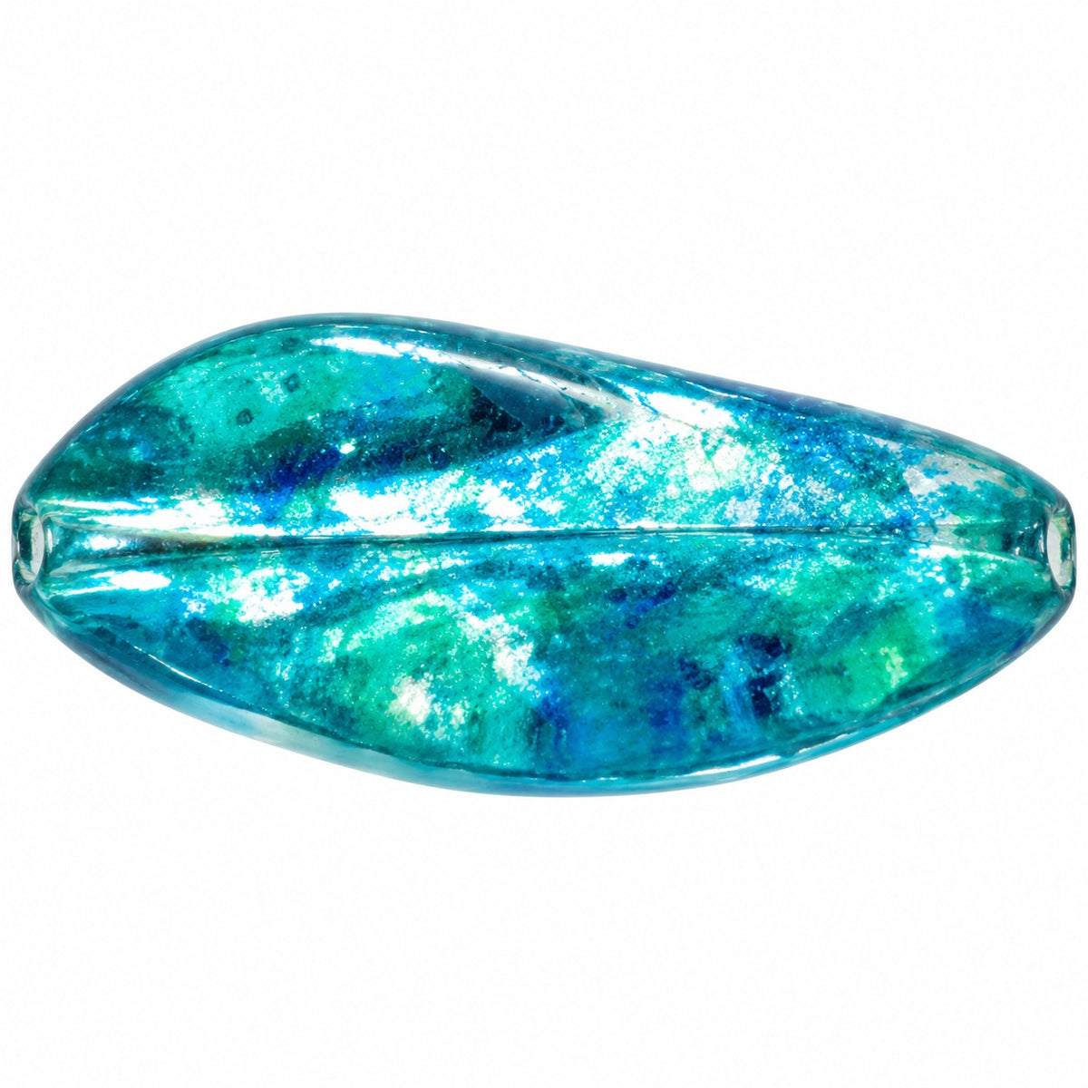 Pressed Beads, Crystal 48509 (00030-48509), Glass, Czech Republic