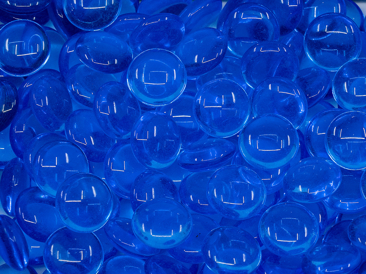 OUTLET Lentils without Hole, mm, Glass, Czech Republic