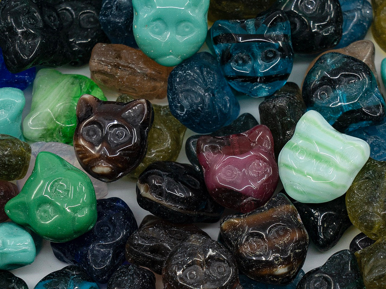 OUTLET Cat Bead Mix, mm, Glass, Czech Republic