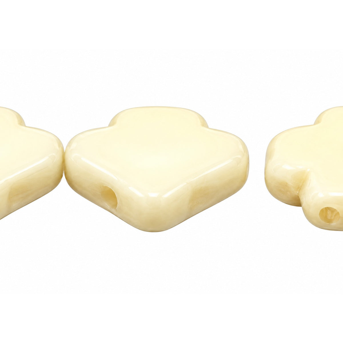 Arrow Beads - Hole From Side To Side, Chalk White Luster Brown Full Coated (03000-14413), Glass, Czech Republic