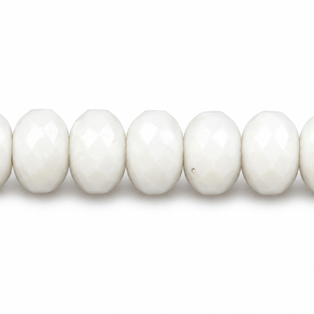 Special Cut Faceted Fire Polished Beads, Chalk White (03000), Glass, Czech Republic
