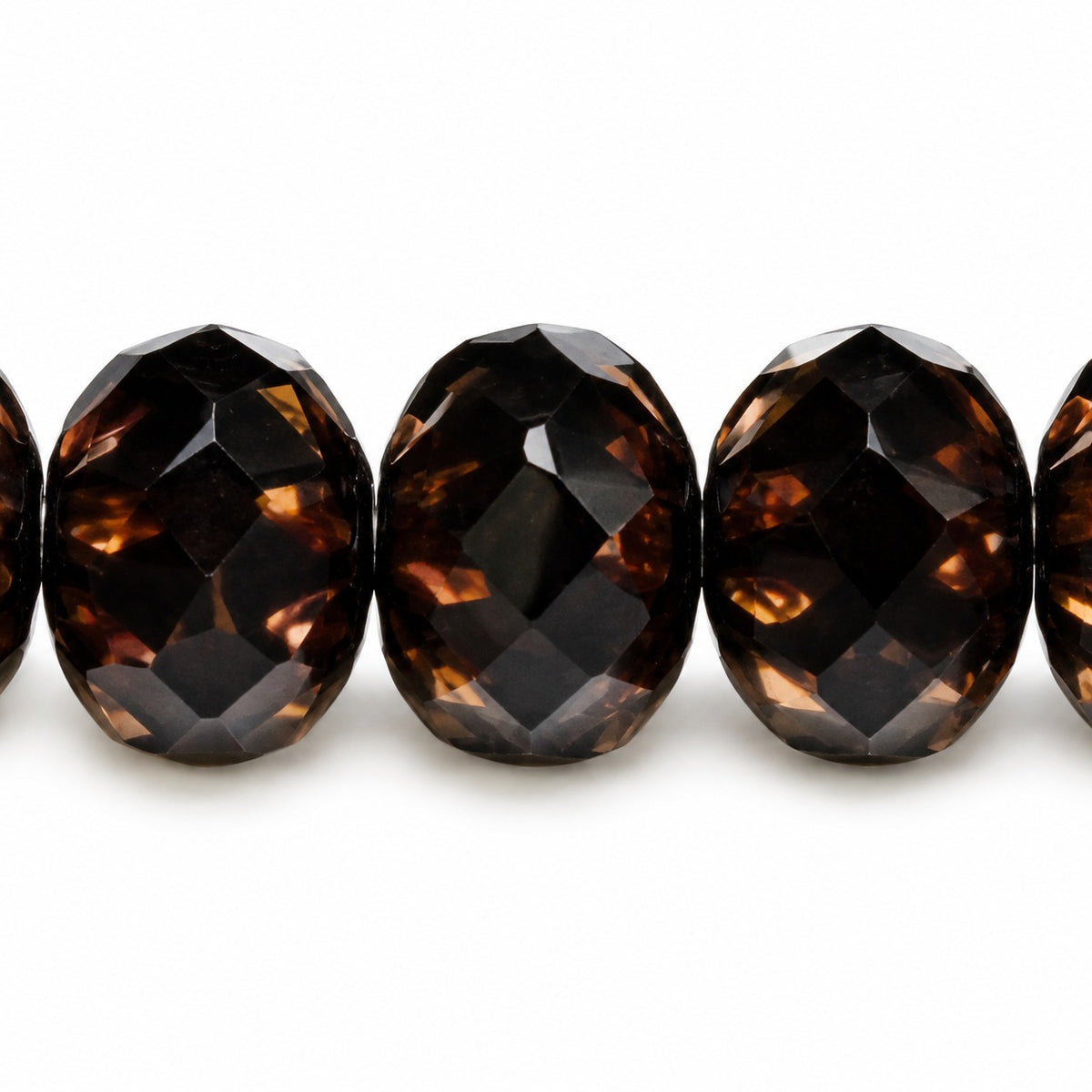 Special Cut Faceted Fire Polished Beads, Black Bronze (23980-14415), Glass, Czech Republic