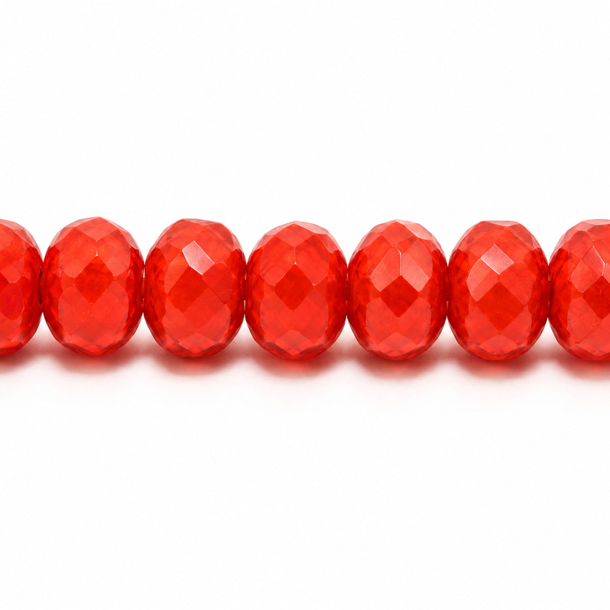 Special Cut Faceted Fire Polished Beads, Coral (93170), Glass, Czech Republic