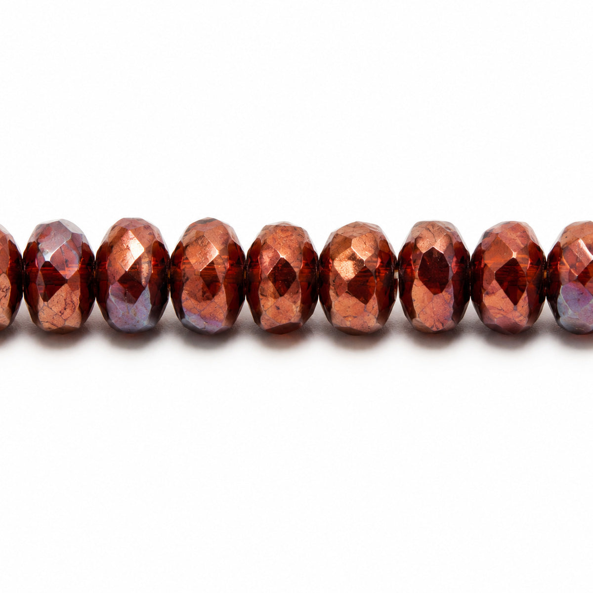 Special Cut Faceted Fire Polished Beads, Opaque Red Vega Ii (93200-15780), Glass, Czech Republic