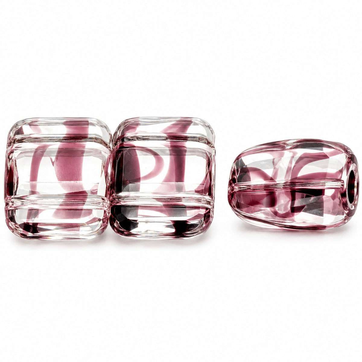 Carrier Beads, Mix Crystal Purple (27008), Glass, Czech Republic