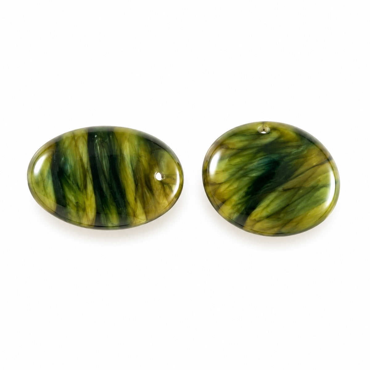 Oval Lentil Beads, X1553 (x1553), Glass, Czech Republic