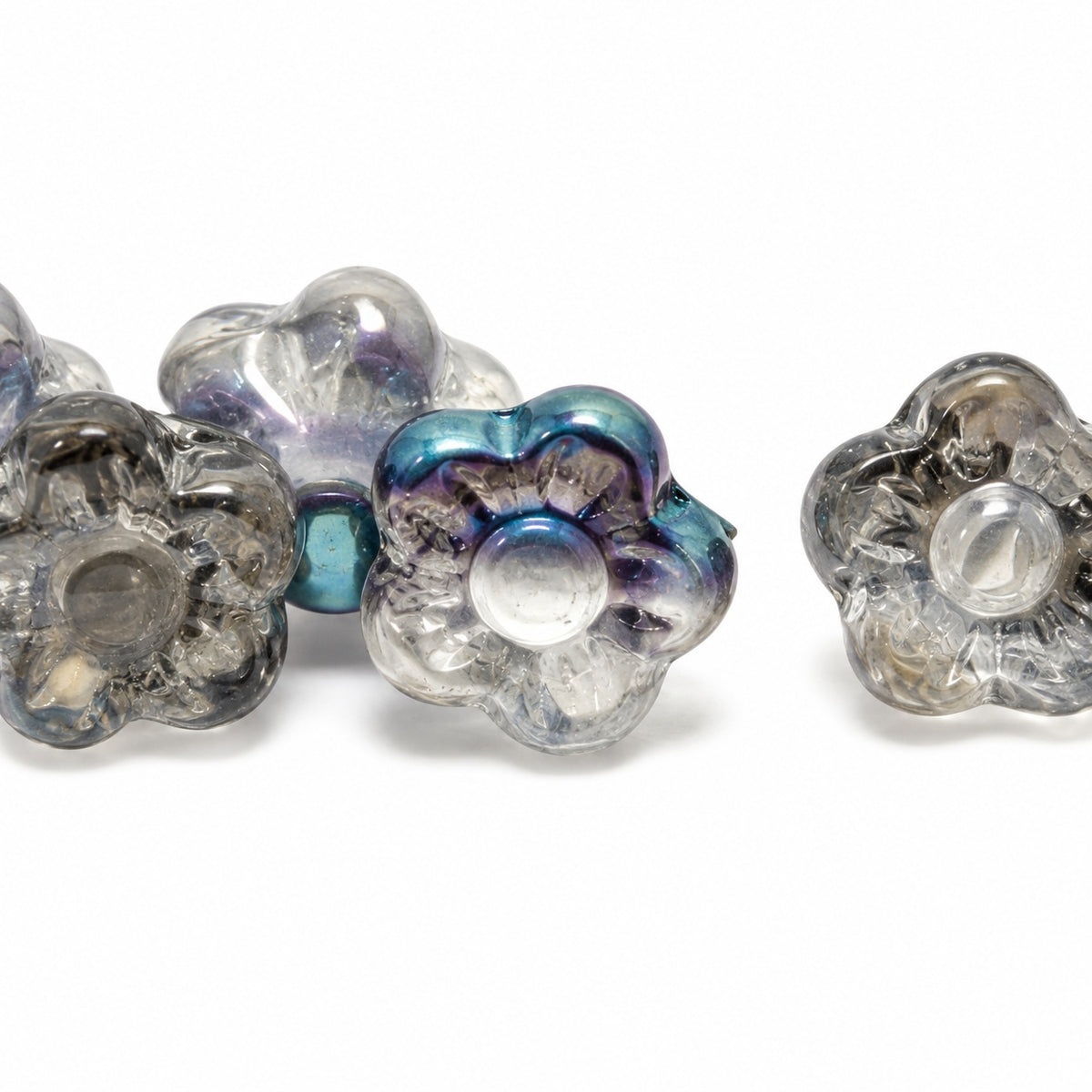 Forget Me Not Beads, Crystal 23103 (00030-23103), Glass, Czech Republic