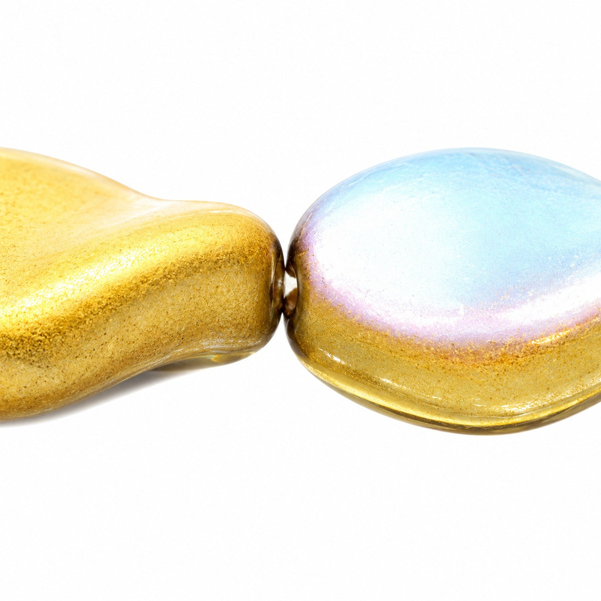 Curved Oval Beads, Crystal 98857 (00030-98857), Glass, Czech Republic