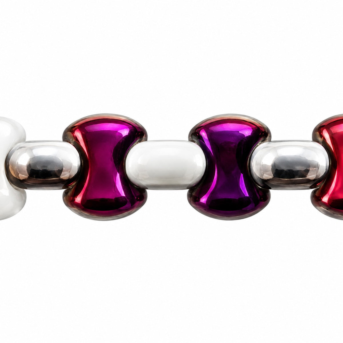 Shaped Pressed Beads, Chalk White 23001 (03000-23001), Glass, Czech Republic