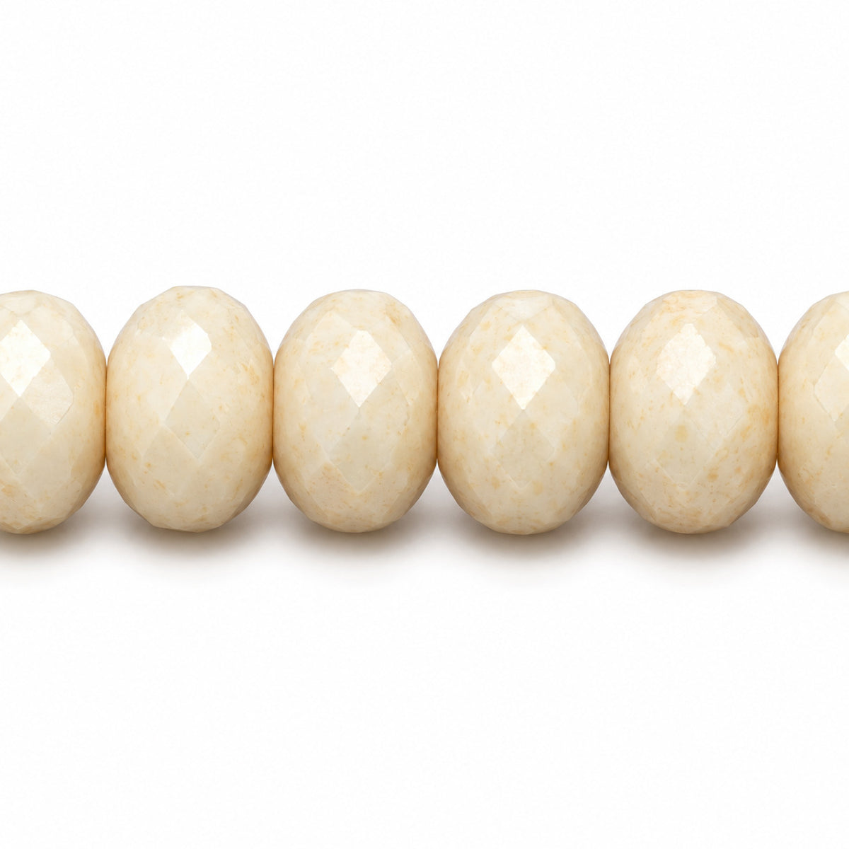 Special Cut Faceted Fire Polished Beads, Chalk White 47904 (03000-47904), Glass, Czech Republic