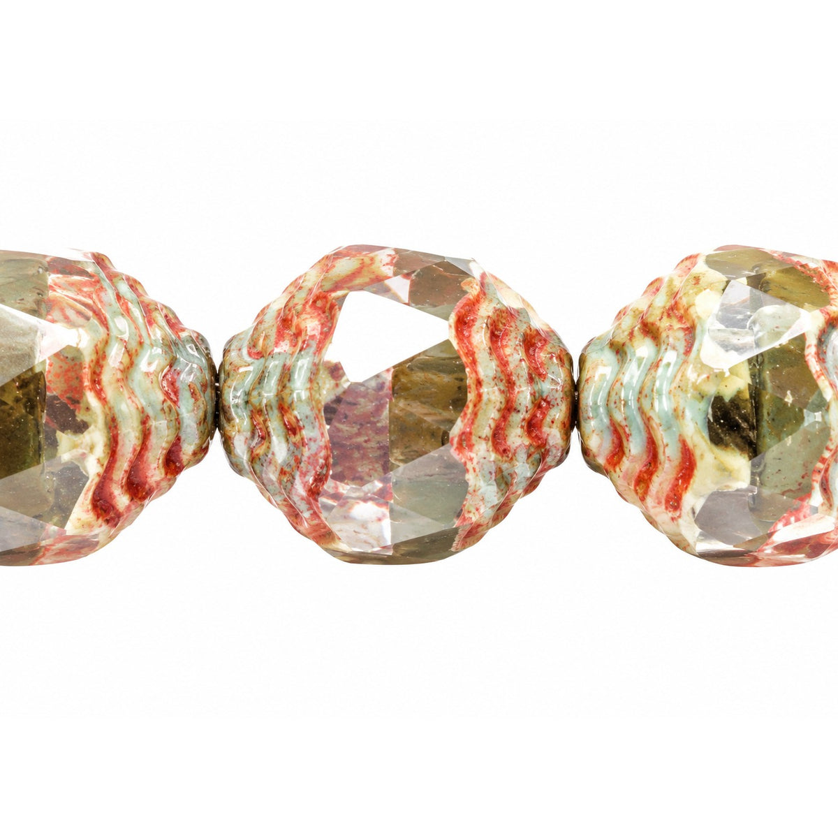 Special Cut Faceted Fire Polished Beads, X1207 Stain Strong (x1207-86805), Glass, Czech Republic