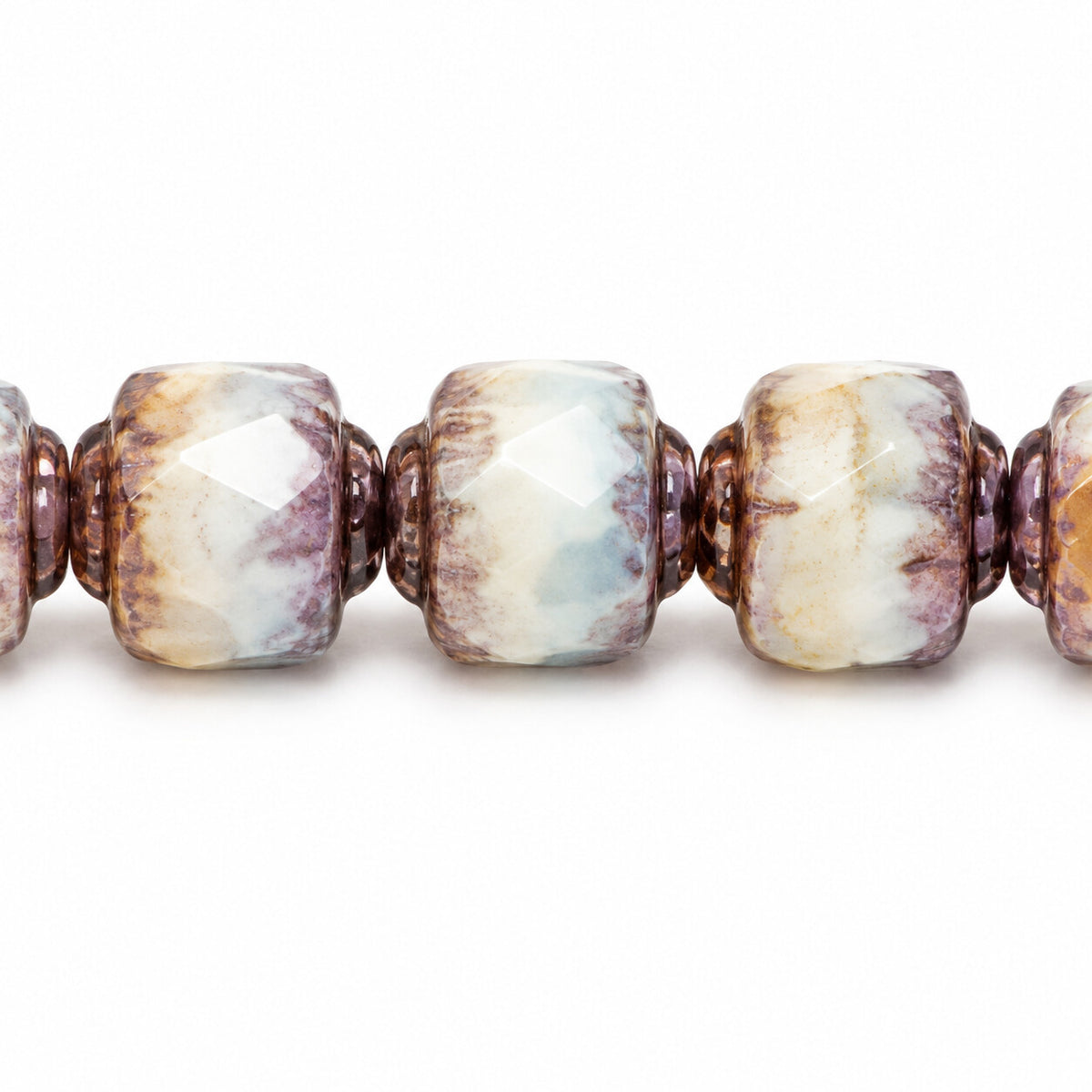 Cathedral Faceted Fire Polished Beads, X3089 Bronze (x3089-14415), Glass, Czech Republic