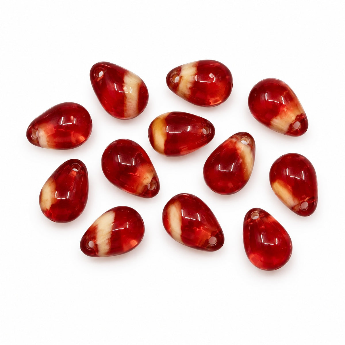Drop Beads, Gc020 (gc020), Glass, Czech Republic
