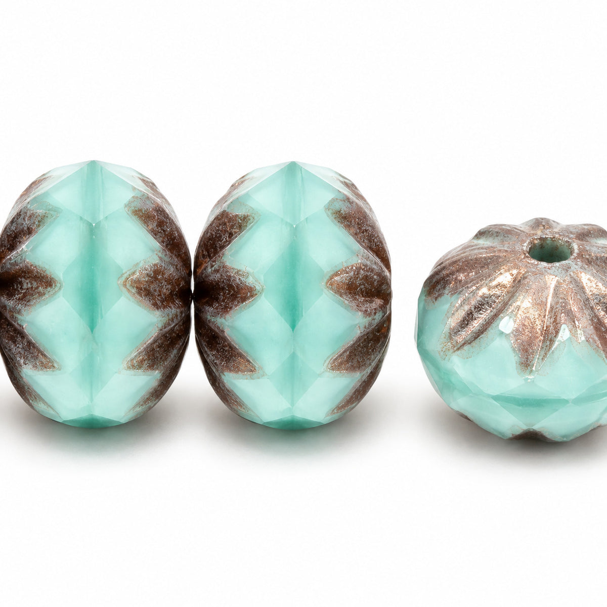 Special Cut Faceted Fire Polished Beads, 54210 Luster Violet Full Coated (54210-14496), Glass, Czech Republic