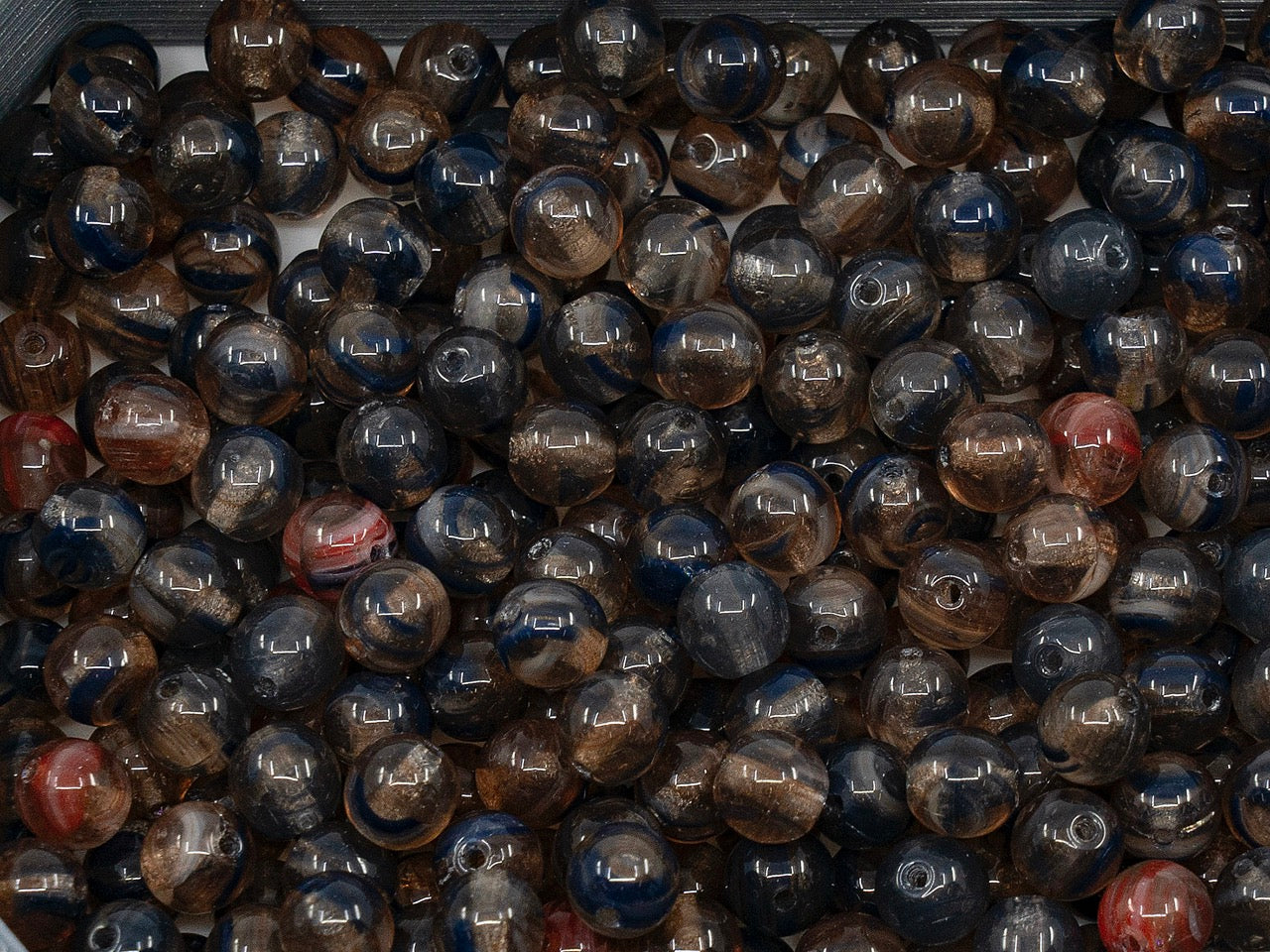 OUTLET Round Beads, 4 mm, Glass, Czech Republic